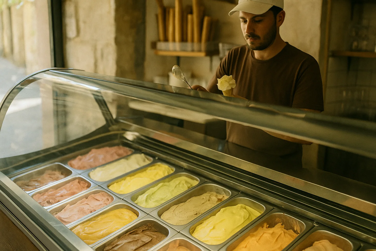 Your ice-cream parlour, always busy